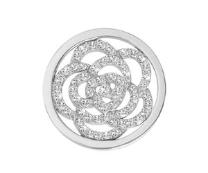 Nikki Lissoni Sparkling Flower Small Silver Coin Golden Karat Nikki Lissoni Sparkling Flower Small