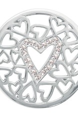 'Surrounded by Hearts' Medium Coin
