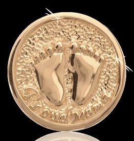 Nikki Lissoni 'Proud Mama' Medium LE Gold Coin