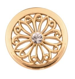 'Oriental Flower' Small Gold Coin