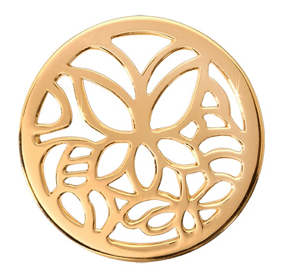 Nikki Lissoni 'Butterfly' Gold Plated Medium Coin C1132GM