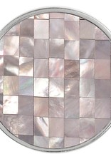 Nikki Lissoni 'White Shell Mosaic' Medium Coin C1196SM