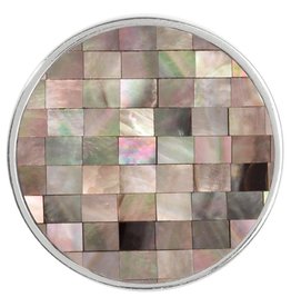 'Gray Shell Mosaic' Medium Coin