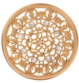 'Curly Fantasy' Large Gold Coin