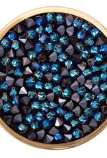'Blue Rock Crystal'  Medium Coin