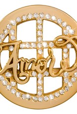Nikki Lissoni 'Amore' Medium Gold Coin - C1419GM