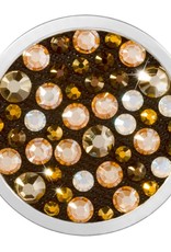 Nikki Lissoni Denim Dreams Collection 'Gold and Dark Topaz' Medium Coin - C1469SM