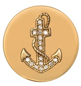 'Hopeful' Engraved Anchor Small Coin