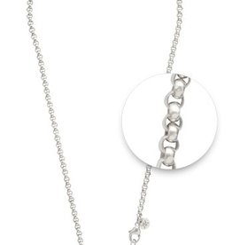 18" Silver Belcher Necklace