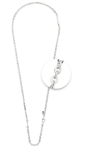 Nikki Lissoni Flattened Cable Chain Necklace  - N1027S60
