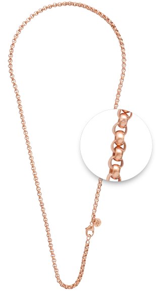 Nikki Lissoni 18" Rose Gold Chain Necklace - N03RG45