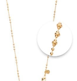 32" Gold Graduated Bead Necklace