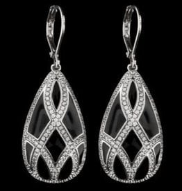 AHC Silver Infinity Teardrop Earring