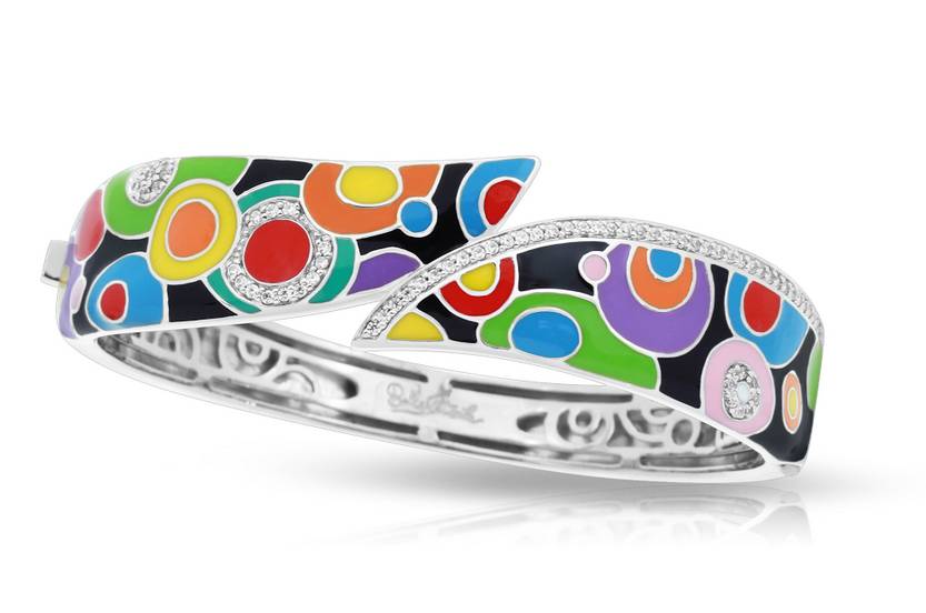 Belle Etoile Belle Étoile Groovy Multi Enamel Bangle