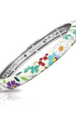 Belle Etoile Belle Étoile Flower Garden Italian Enamel SS Bangle