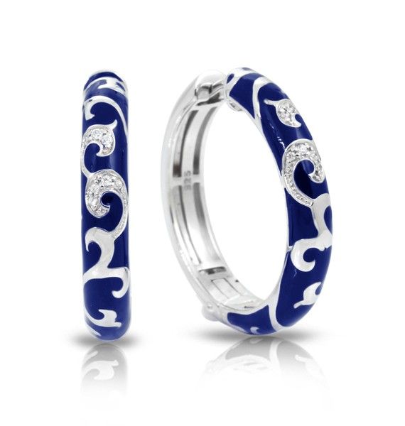 Belle Etoile Belle Étoile Royale Hoops Blue & Sterling