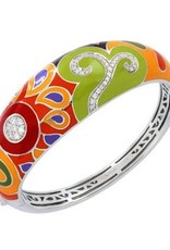 Belle Etoile Belle Étoile Paisley Multi Color Sterling Silver Bangle