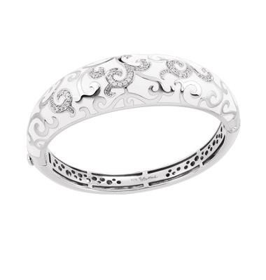 Belle Etoile Belle Étoile Royale White Sterling Silver Bangle