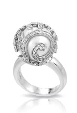 Belle Etoile Belle Étoile Beauty Bound Caged Pearl Ring - Size 7