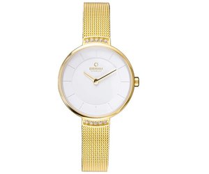 Obaku Watches Ladies Varm Gold with White Dial