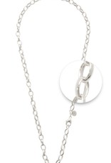 Nikki Lissoni 18" Silver Plated Chain Necklace