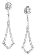 Sterling Silver Micro Pave Earrings