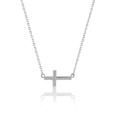 Sterling Silver Small Cross Necklace