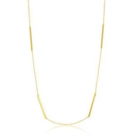 CLAL-3871H SS 36" GP MULTI BAR NECKLACE