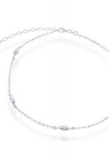 CLAL-3888H SS 12+3" OVAL BEAD CHOKER
