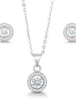 CLASET-424H SS ROUND CZ PD/PE SET