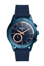 The Fossil Group HYBRID SMARTWATCH - Q MODERN PURSUIT NAVY BLUE SILICONE