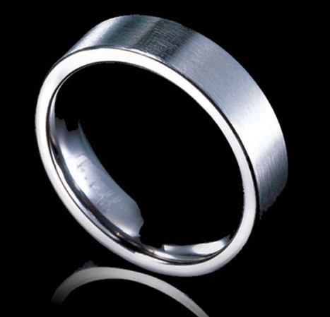 Brushed Stainless Steel Band - Size 6