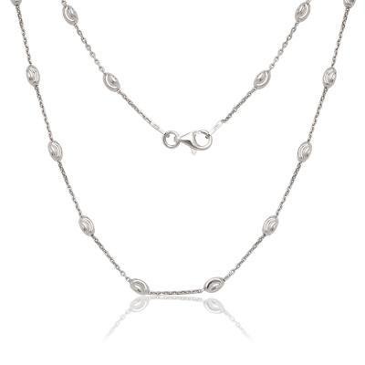 CLAQ-5469-20H SS D/C MOON BEAD CHAIN 20"