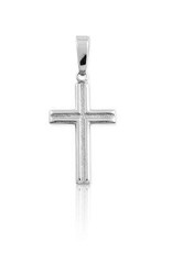CLAJ-2460H SS DIA/CUT CROSS W/CHAIN PEND