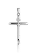 CLAJ-2463H SS SMALL CROSS W/CHAIN PEND