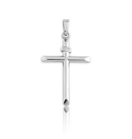 CLAJ-2463H SS SMALL CROSS W/CHAIN PEND