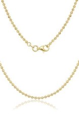 CLAQ-5464-22H SS/GP D/C MOON/BEAD  22"