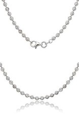 CLAQ-5465-22H SS 3MM D/C MOON BEAD 22'