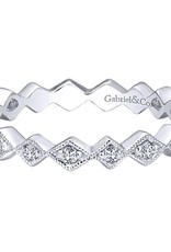 Gabriel & Co. Gabriel 14K White Gold & Diamond Stackable Ring