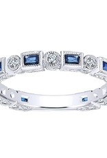 Gabriel & Co. Gabriel 14K Sapphire & Diamond Ring