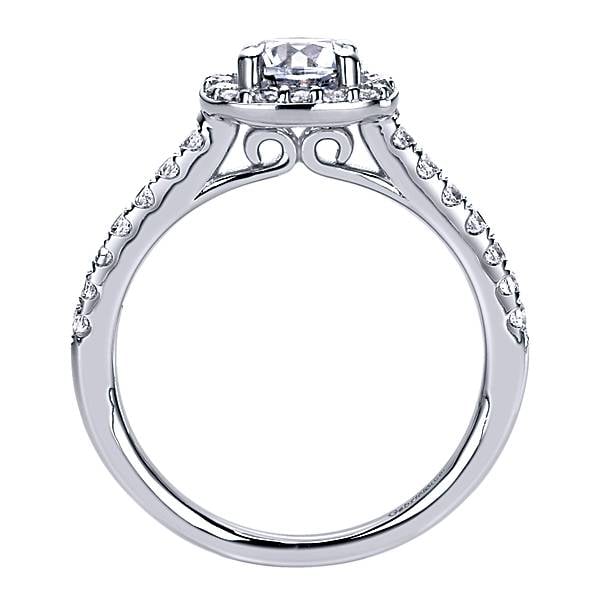 Gabriel & Co. Gabriel 14K Diamond Halo Engagement Ring