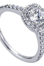 Gabriel & Co. Gabriel 14K Diamond Halo Engagement Ring