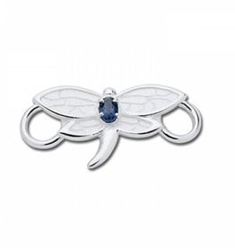 LeStage Dragonfly Sterling and Iolite Clasp