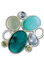 Rock Garden Turquoise Convertible Clasp by LeStage