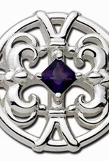 LeStage  Sterling Silver and Amethyst Clasp