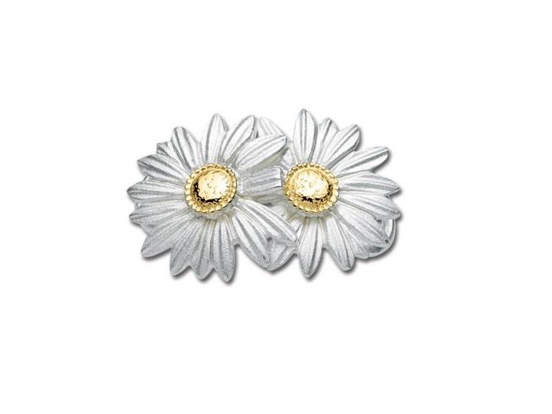 LeStage SS & 14K Daisies Clasp