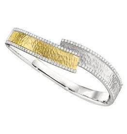 PeJay Creations 14K Diamond Bangle 1.52 ctw.