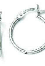 Sterling Silver Polished Hoops