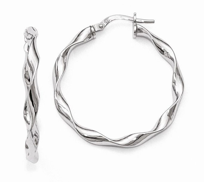 Twisted Hoop Earrings