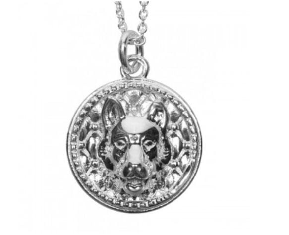 Personalised German Shepherd Dog Name Necklace - Custom Dog Gift Necklace